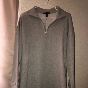 Forever 21 Grey Sweatshirt Dress (Size S)